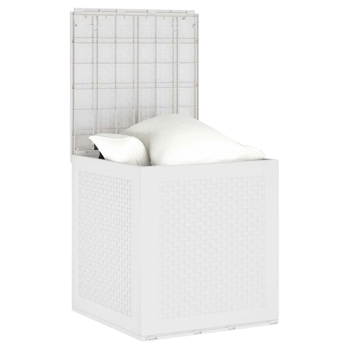 Outdoor Storage Box Polypropylene 55x53x57cm White