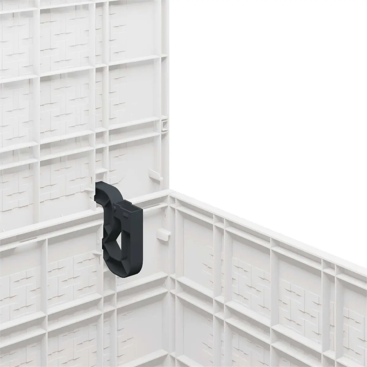 Outdoor Storage Box Polypropylene 55x53x57cm White