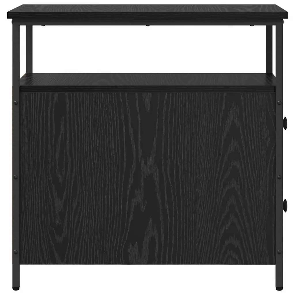 Black Bedside Cabinet 30 x 60 x 60 cm
