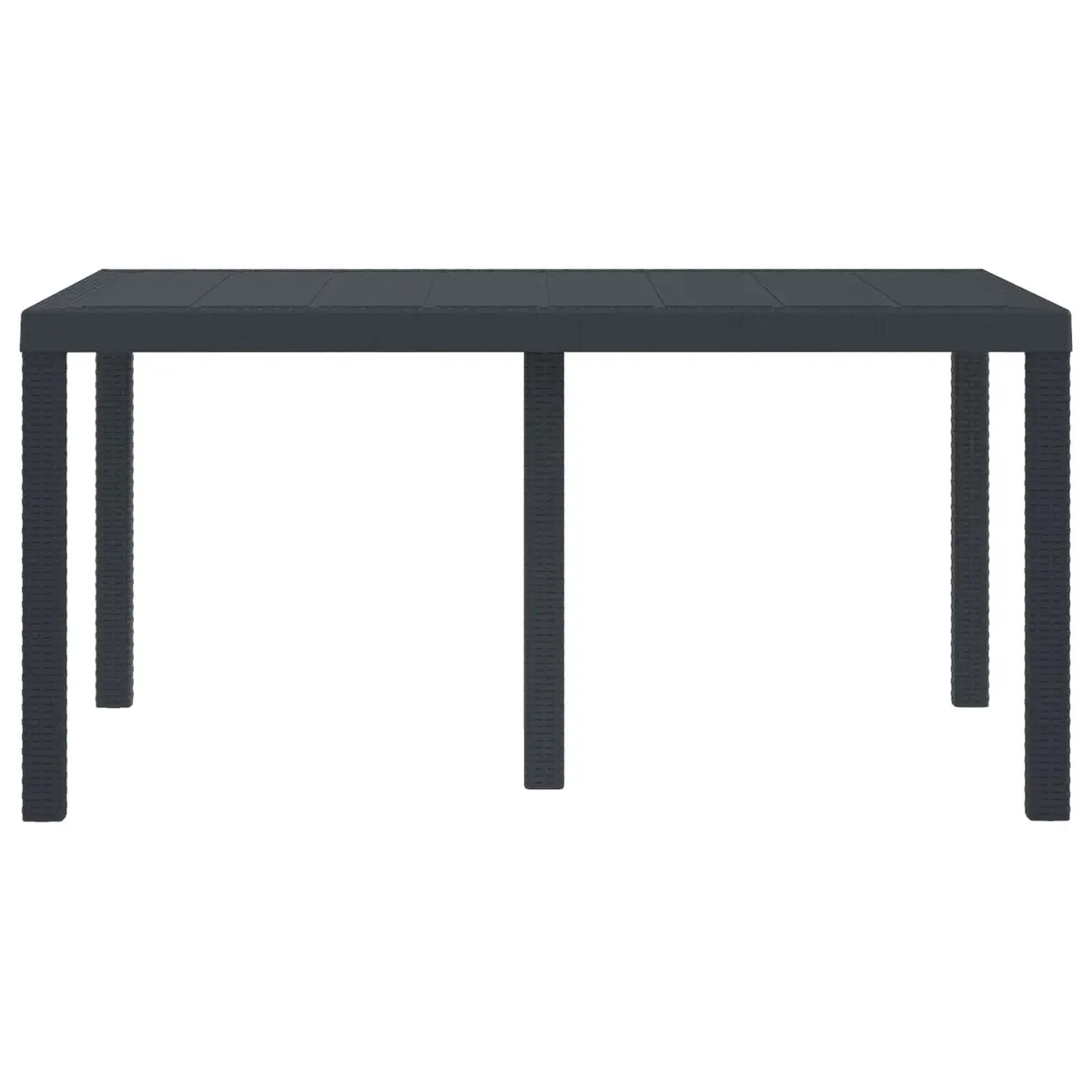 Rectangular Poly Rattan Outdoor Dining Table 150x100cm