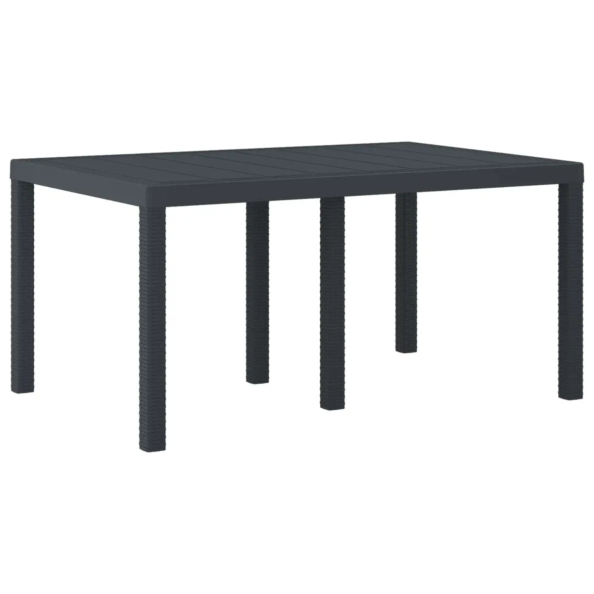 Rectangular Poly Rattan Outdoor Dining Table 150x100cm
