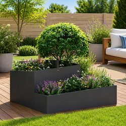 Durable Metal Garden Planter for Modern Displays