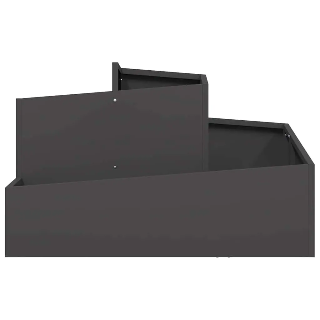 Garden Planter Cold-rolled Steel 80x80x50cm Black