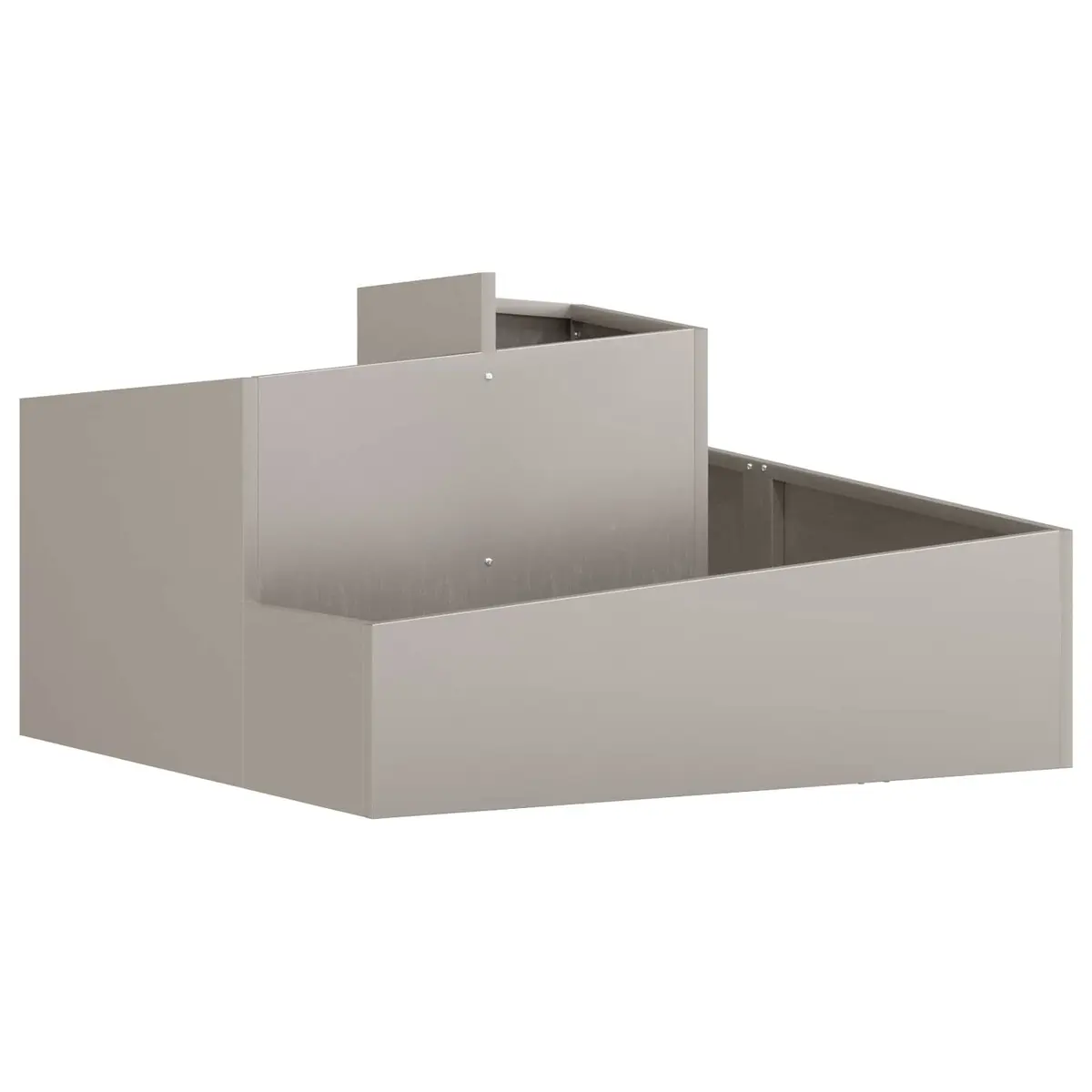 Garden Planter Weathering Steel 80 x 80 x 50 cm Brown Square Outdoor Raised Bed