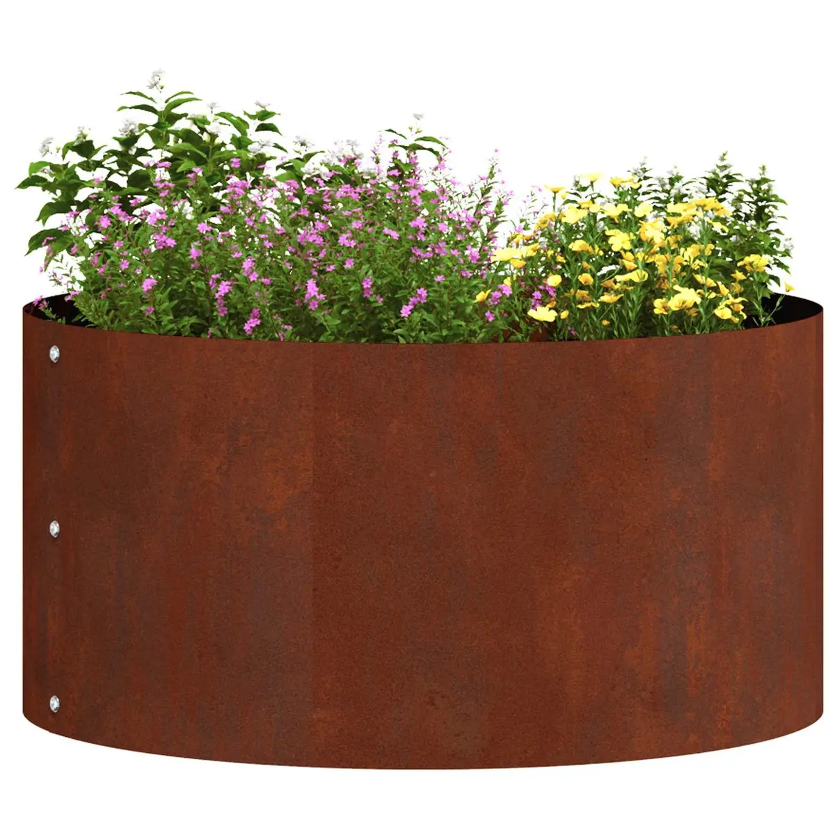 Round Steel Garden Planter Ring for Outdoor Spaces 40cm