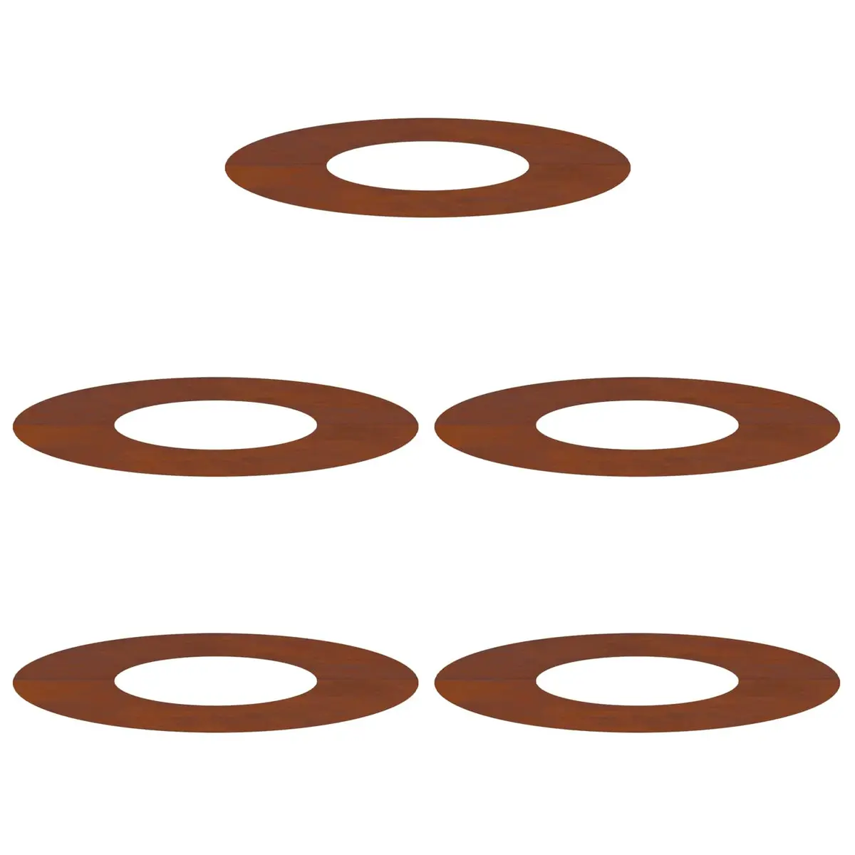 5-Piece Decorative Tree Ring Set for Garden Protection