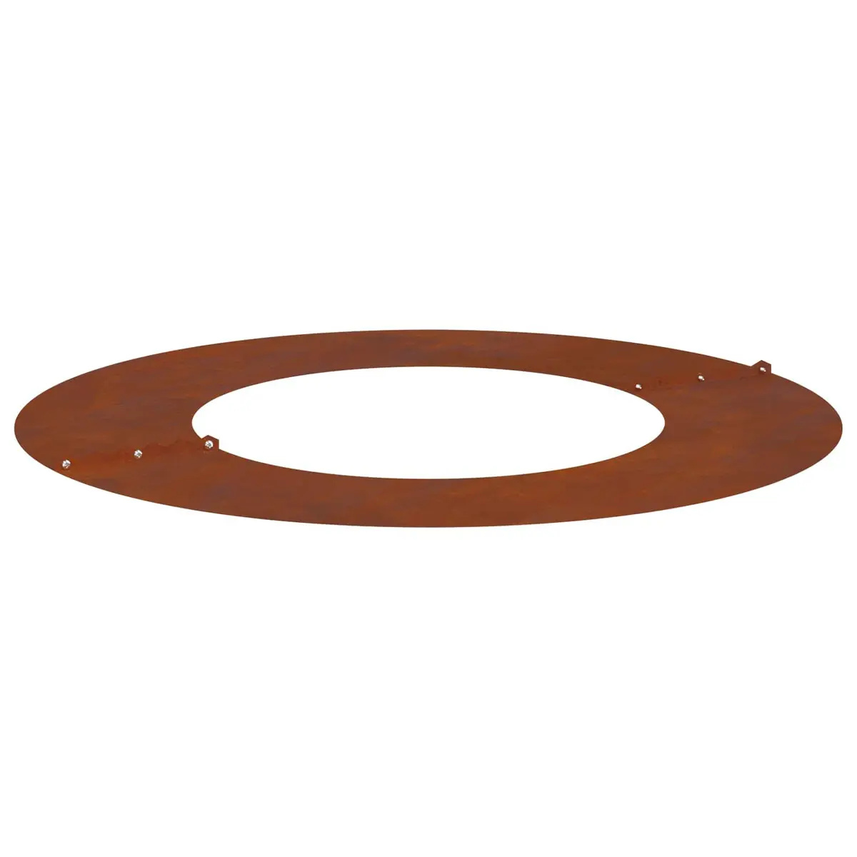 Rusty Brown Tree Ring Protector Set of 5 for Garden Edging
