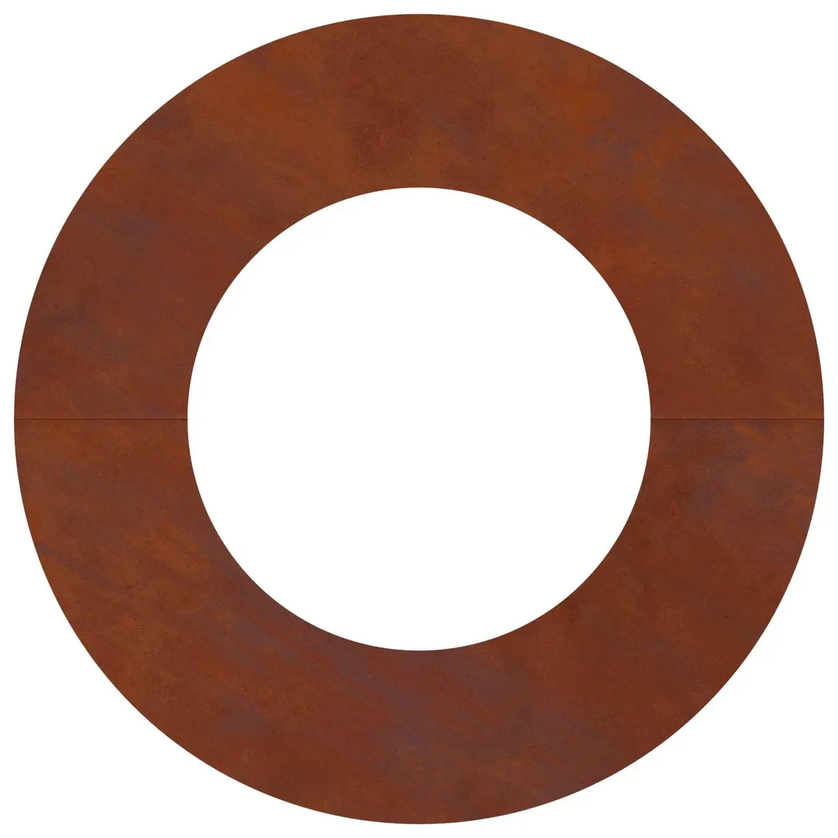 Rusty Brown Tree Ring Protector Set of 5 for Garden Edging