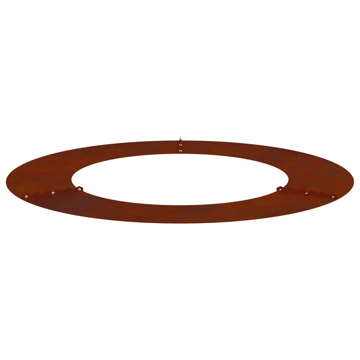 Rusty Brown Tree Ring Planter for Garden Edging