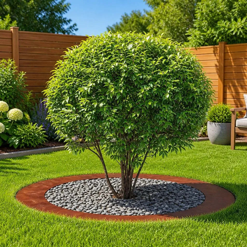 Brown Tree Ring Set for Outdoor Gardens 5 Pieces