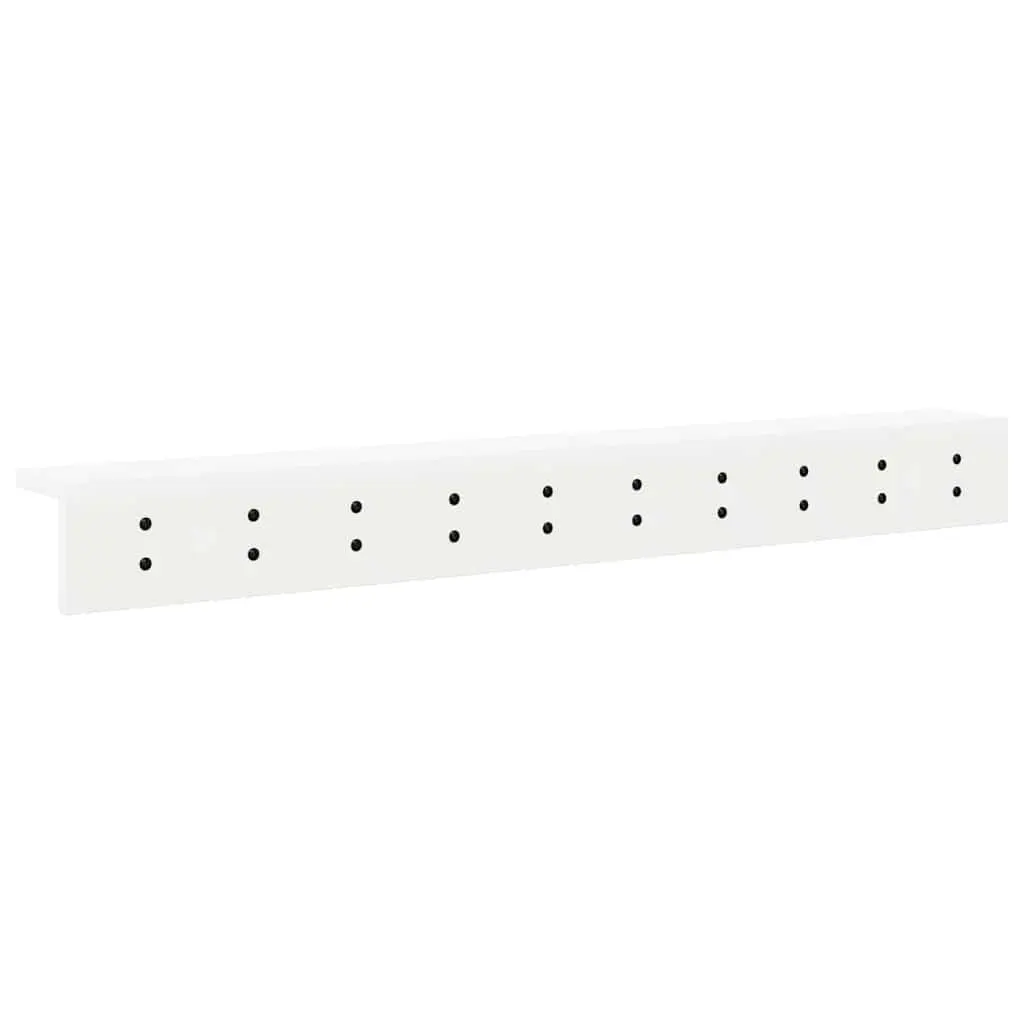 Wall-Mounted Coat Rack with Storage Shelves 100cm