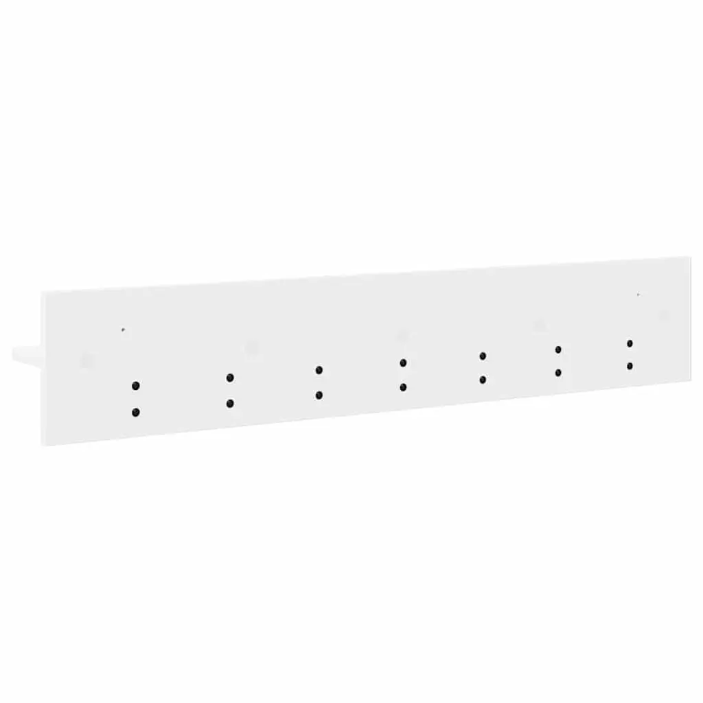 White Wall-Mounted Coat Rack for Hallways