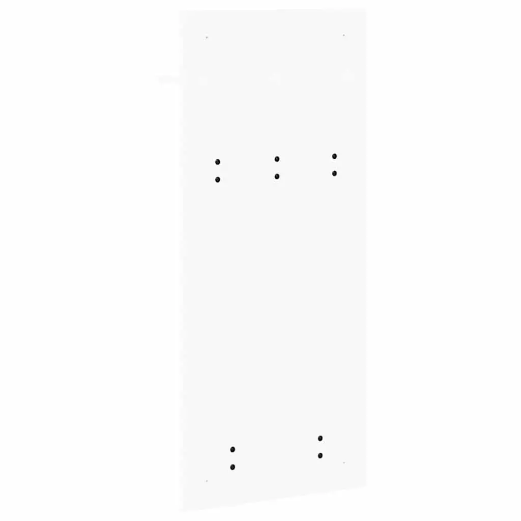 Wall-Mounted Coat Rack in White Engineered Wood