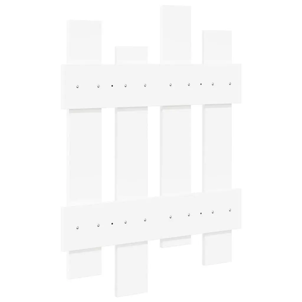 Wall-Mounted Coat Rack in White for Organizing