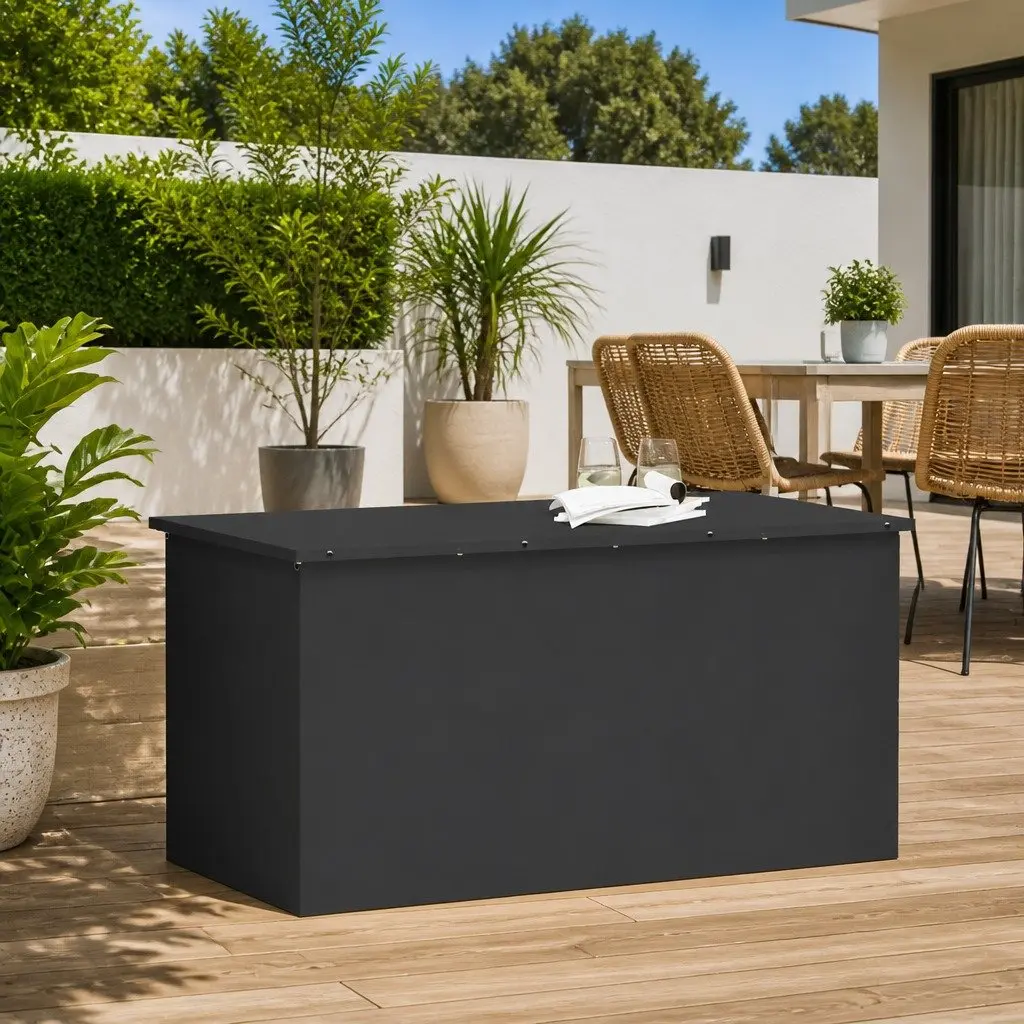 Steel Garden Storage Cushion Box for Outdoor Use