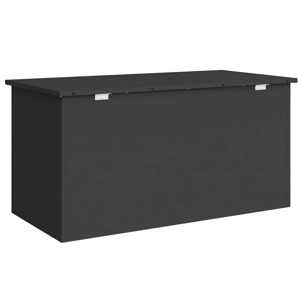Cushion Box Steel 100x50.5x50cm Black Outdoor Garden Storage Container
