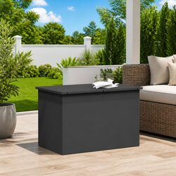 Weather Resistant Steel Garden Storage Cushion Box 80x50cm
