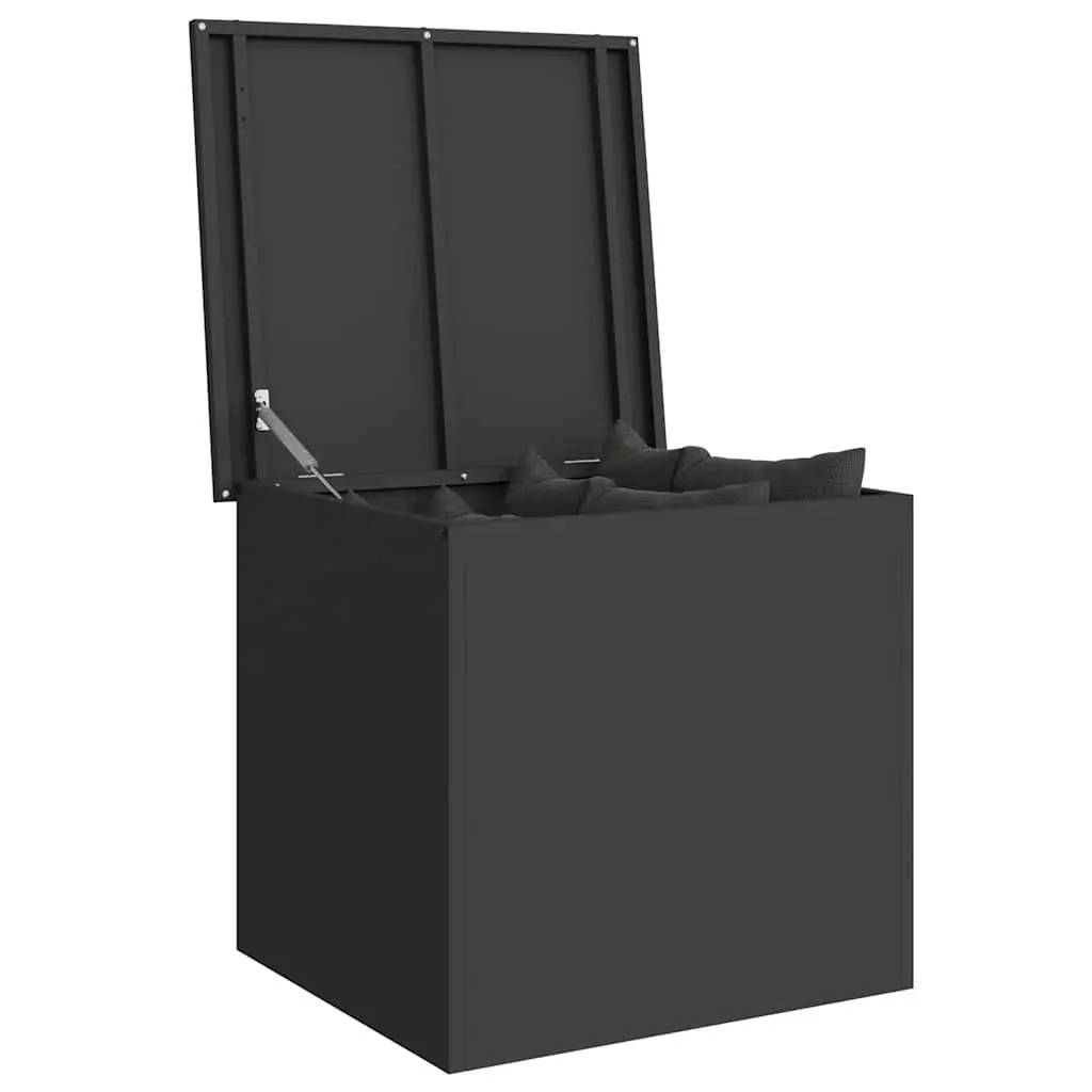 Steel Outdoor Storage Box for Gardens 117L Black