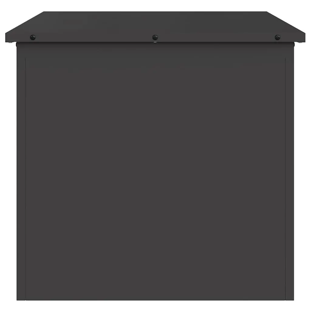 Steel Outdoor Storage Box for Gardens 117L Black