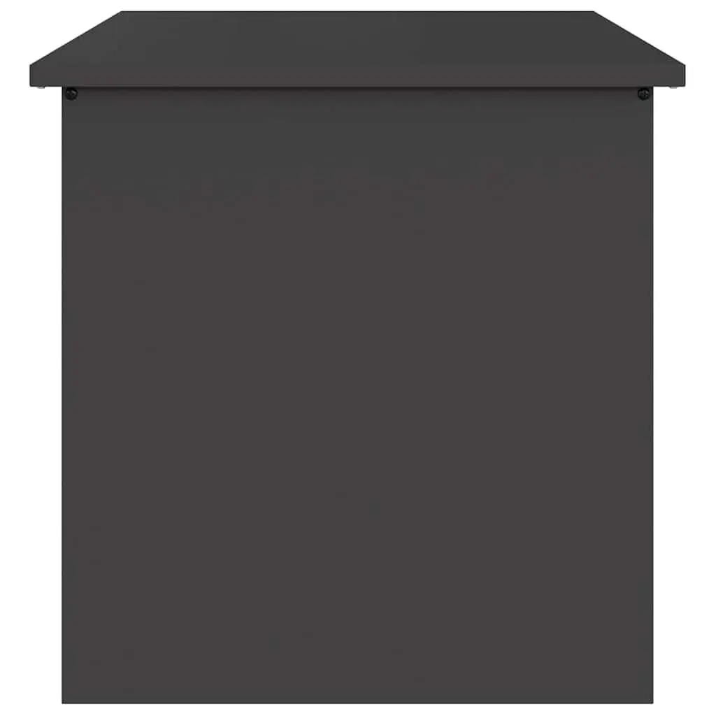 Steel Outdoor Storage Box for Gardens 117L Black