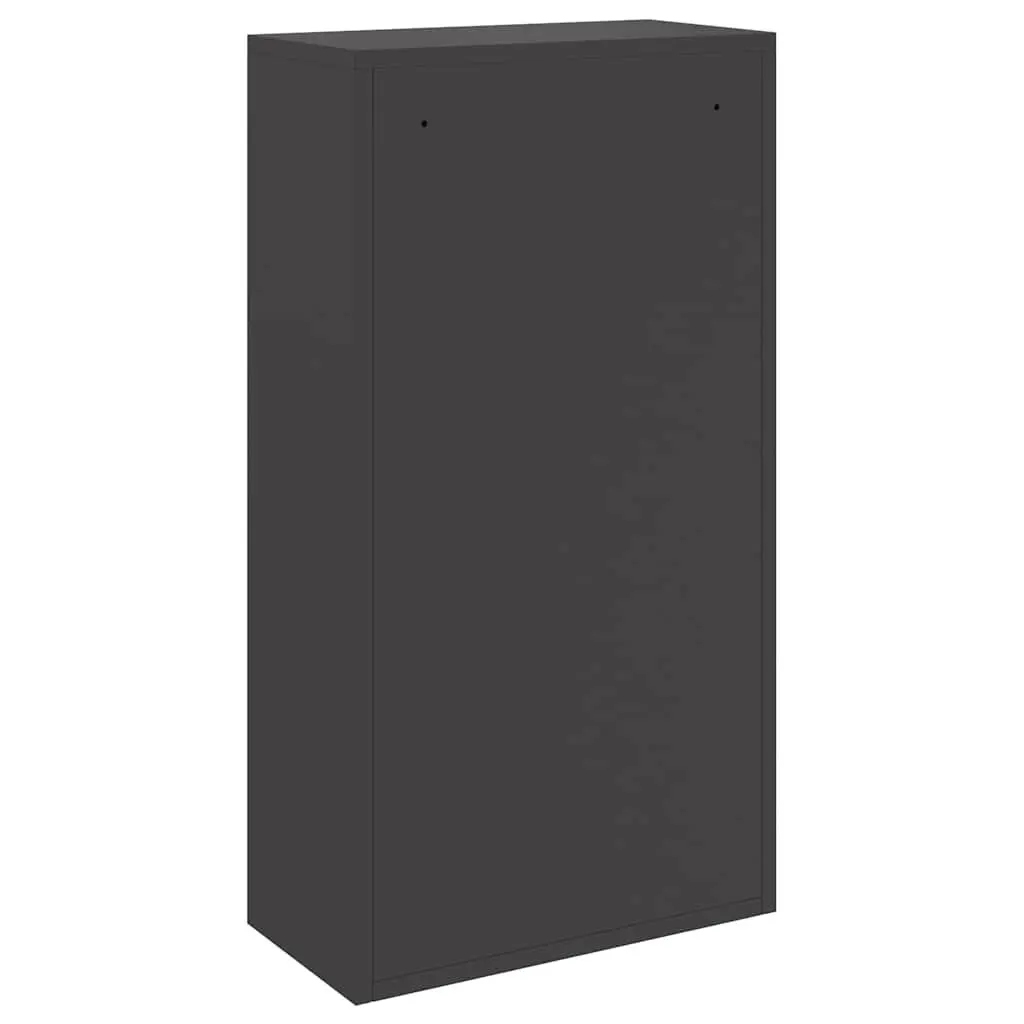 Black Steel Parcel Drop Box with Secure Storage