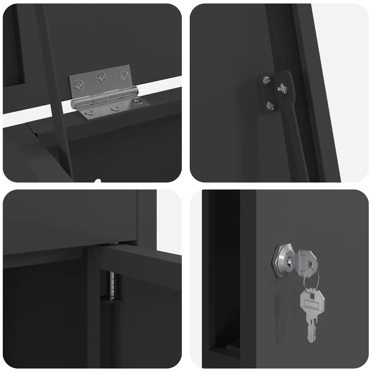 Outdoor Parcel Drop Box with Steel Hinged Doors