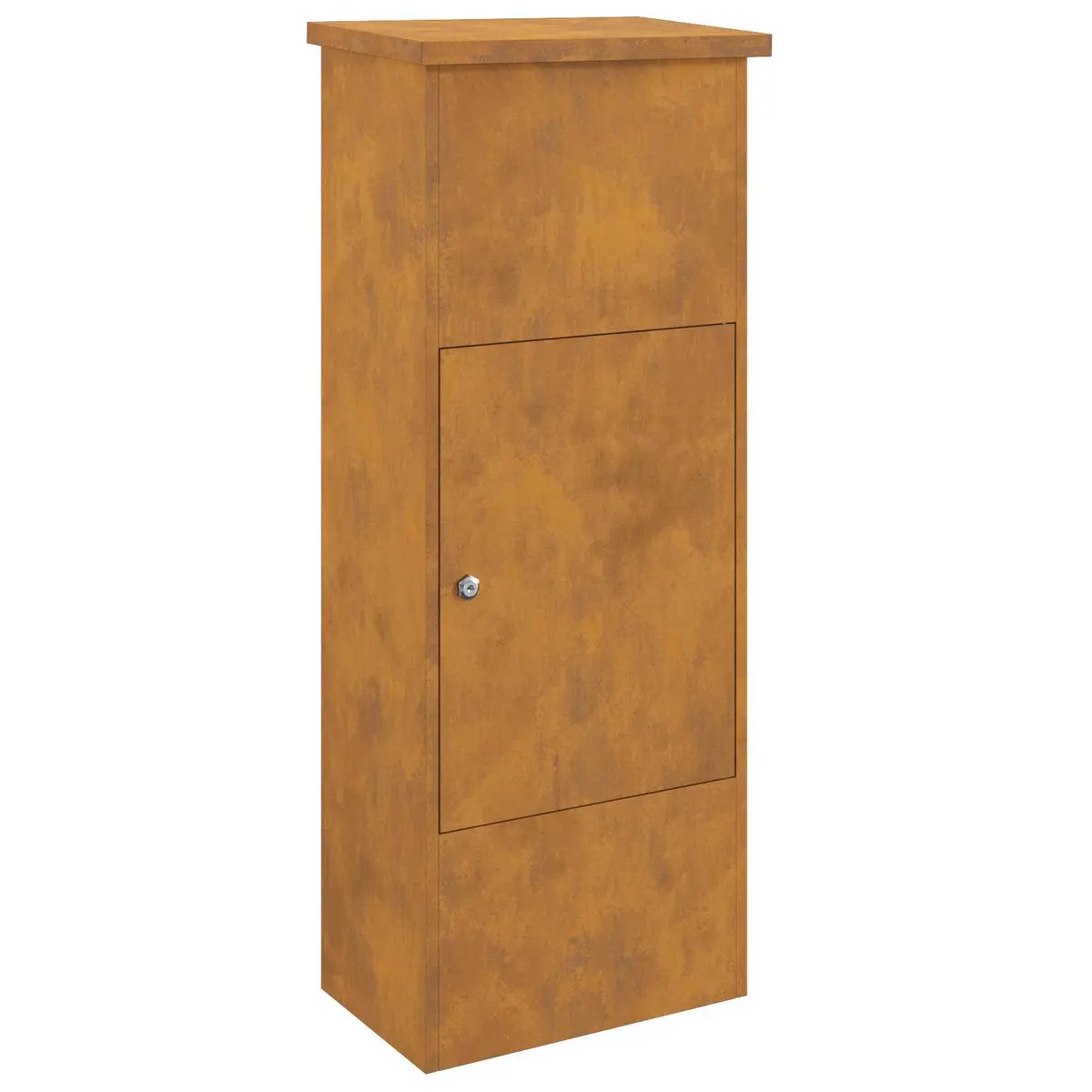 Parcel Drop Box Steel 44.5 x 29 x 110.5 cm Brown