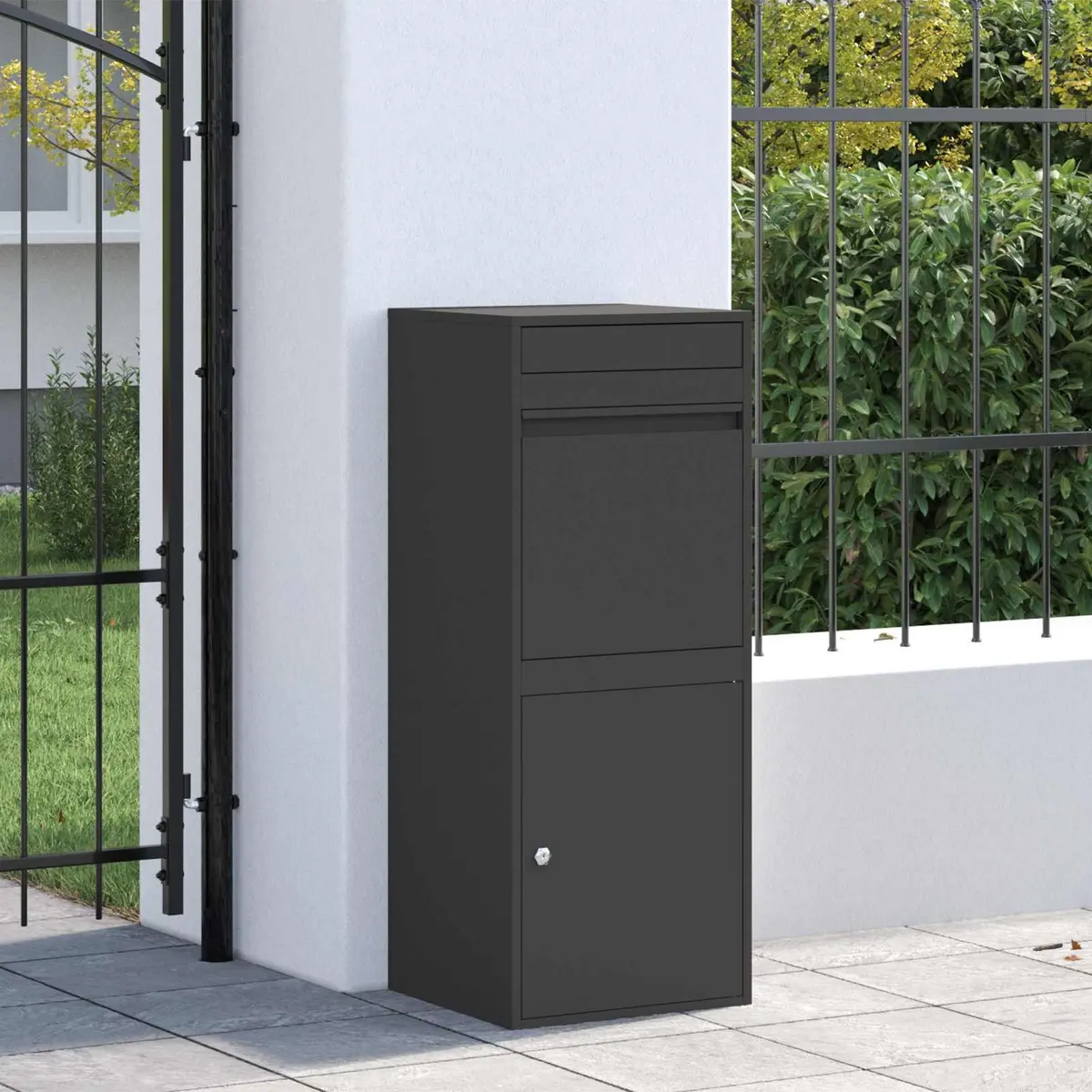 Outdoor Parcel Drop Box with Deadbolt Lock