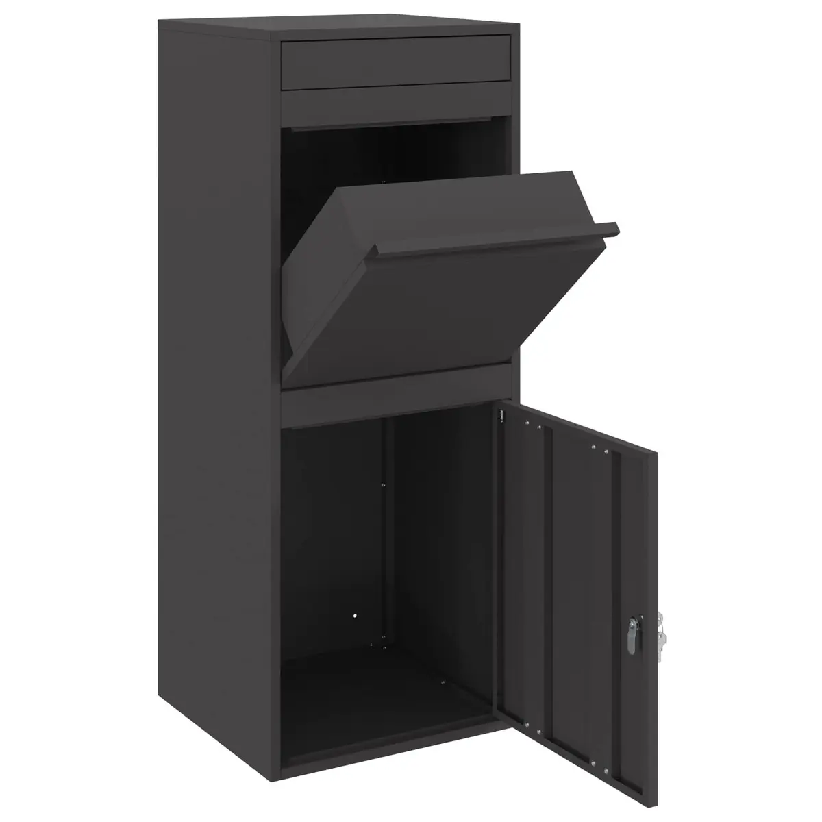 Outdoor Parcel Drop Box with Deadbolt Lock