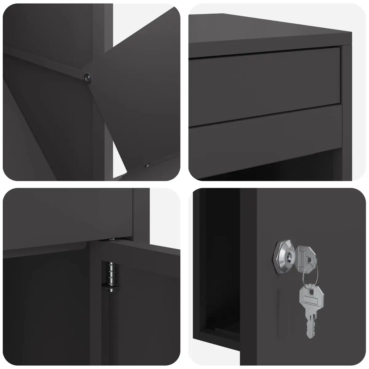 Outdoor Parcel Drop Box with Deadbolt Lock
