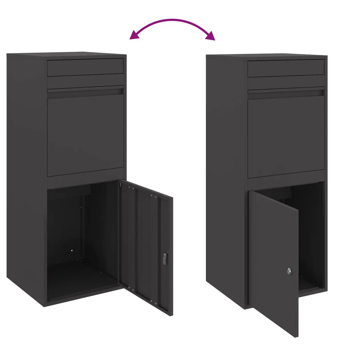 Outdoor Parcel Drop Box with Deadbolt Lock