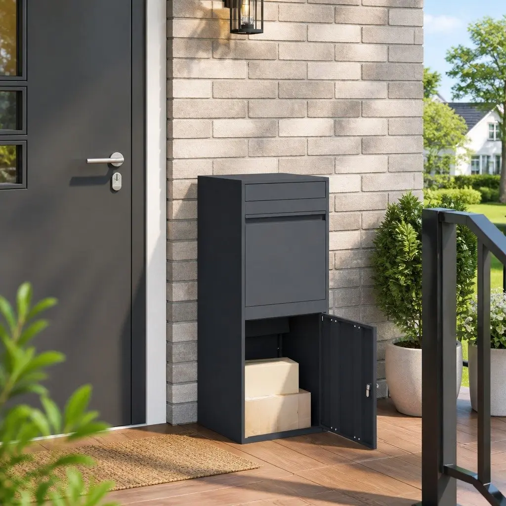 Outdoor Steel Parcel Drop Box for Secure Storage