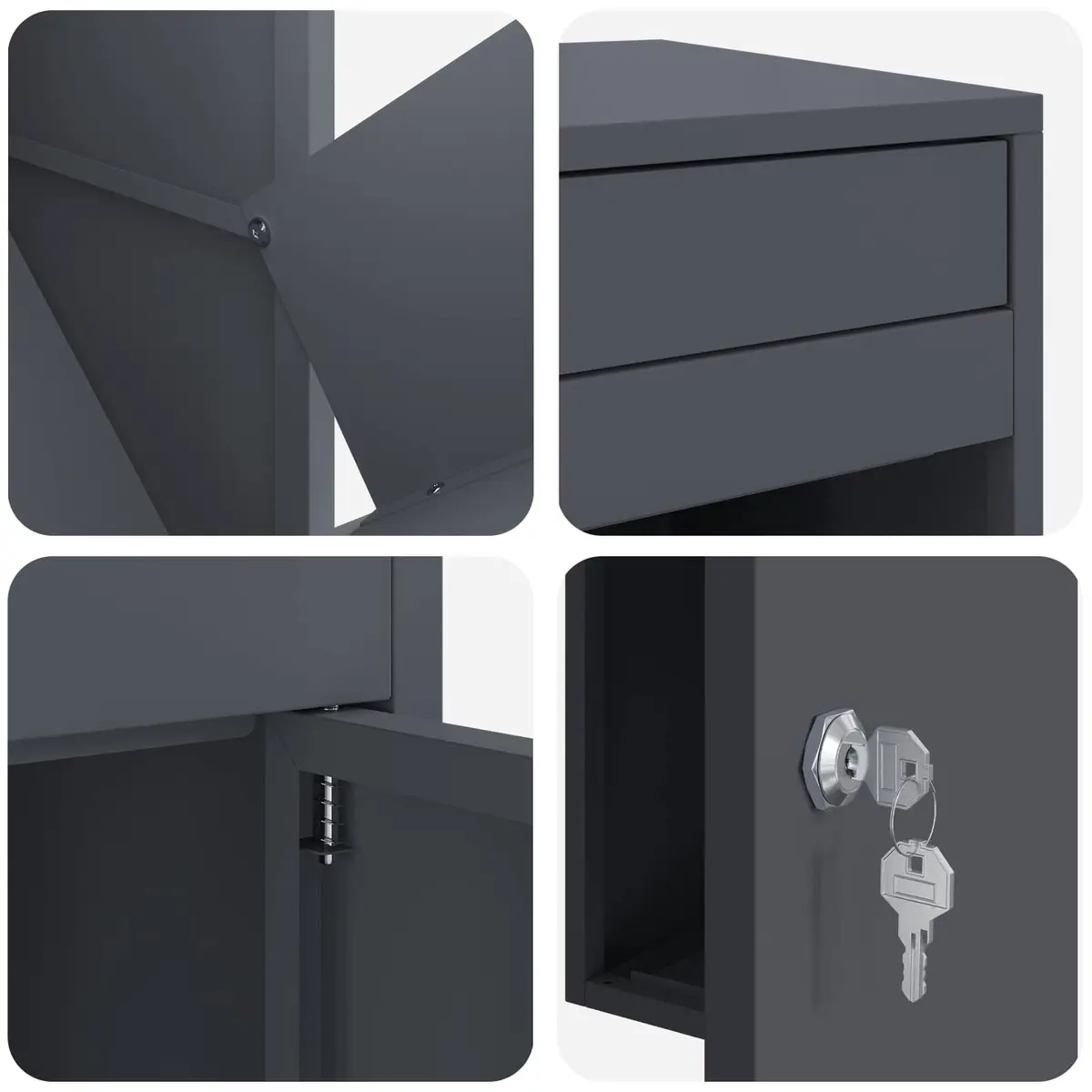 Outdoor Steel Parcel Drop Box for Secure Storage