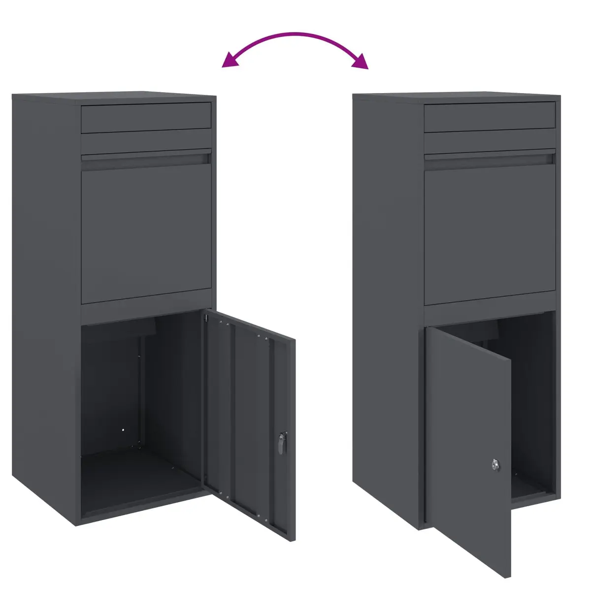 Outdoor Steel Parcel Drop Box for Secure Storage