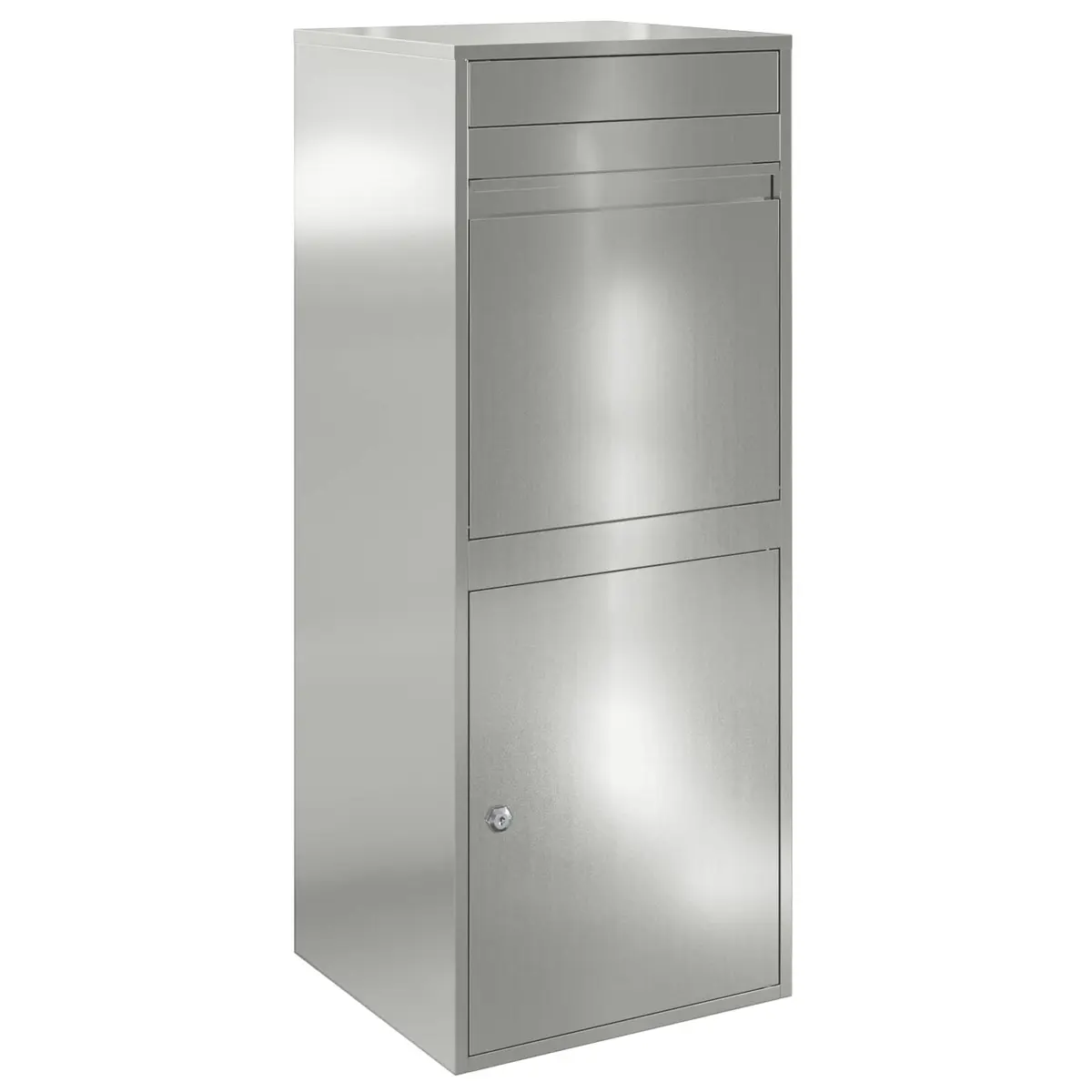 Outdoor Parcel Drop Box with Secure Latch Door