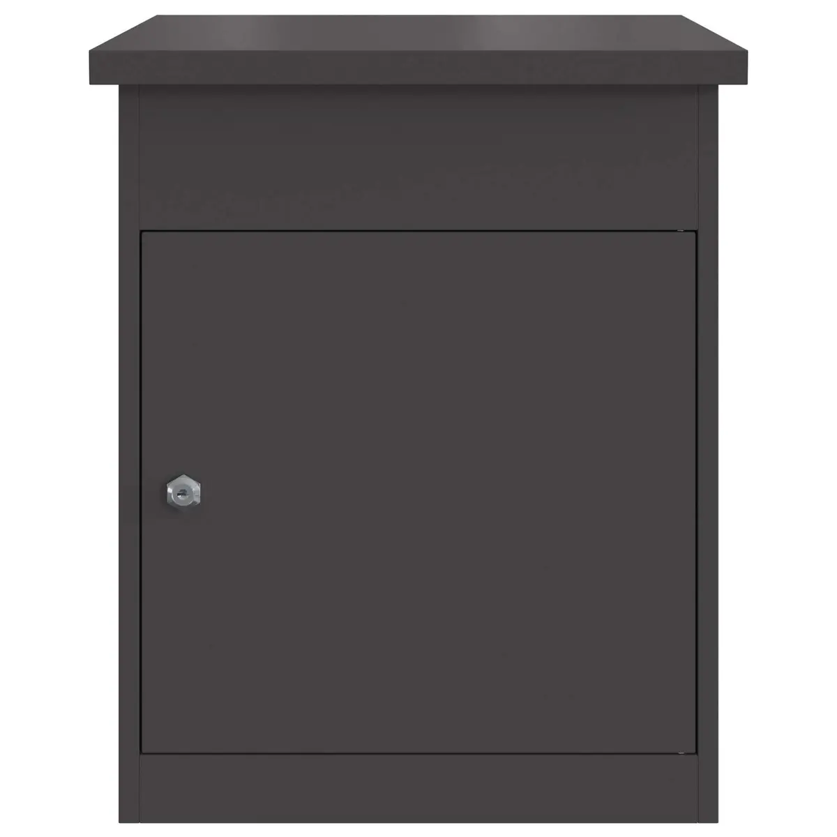 Black Steel Parcel Drop Box for Outdoors