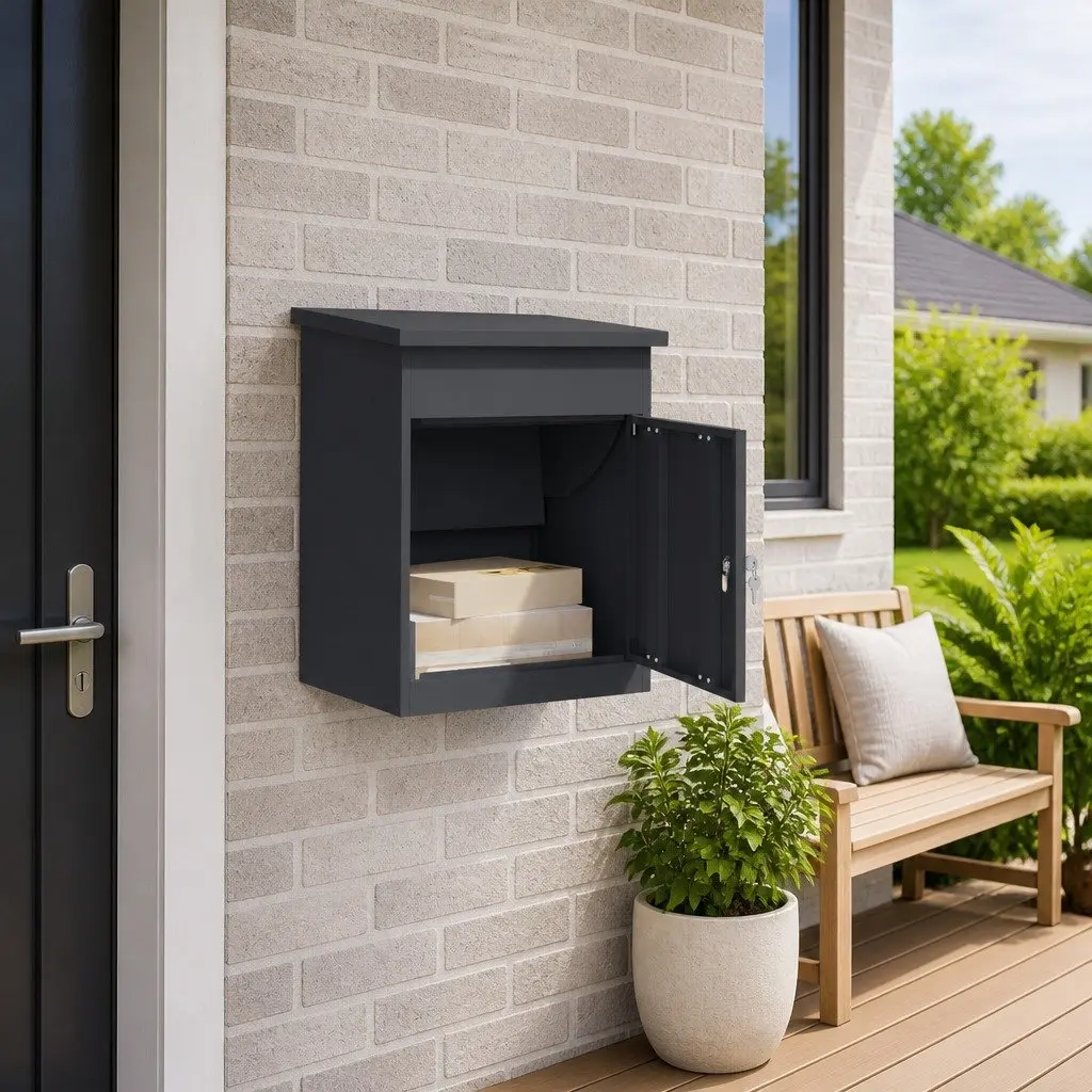 Weatherproof Steel Parcel Drop Box with Secure Lock