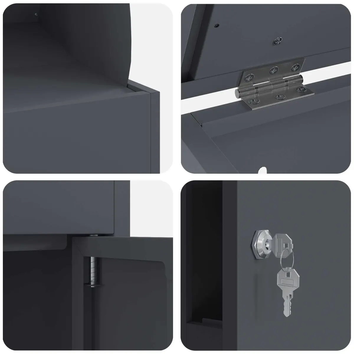 Weatherproof Steel Parcel Drop Box with Secure Lock
