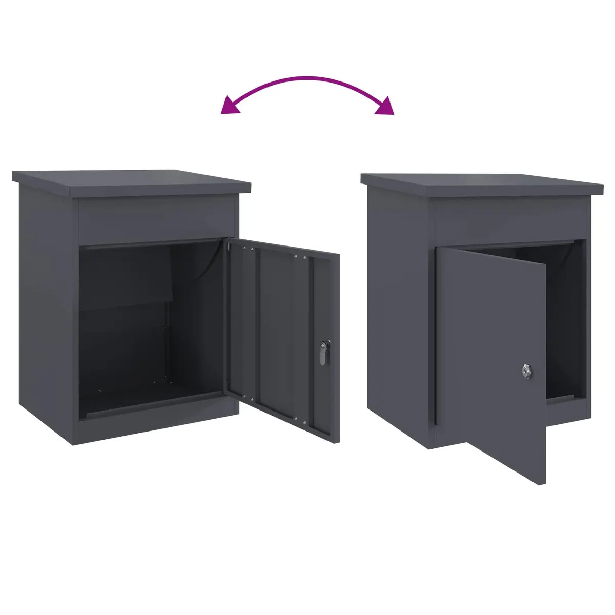 Weatherproof Steel Parcel Drop Box with Secure Lock