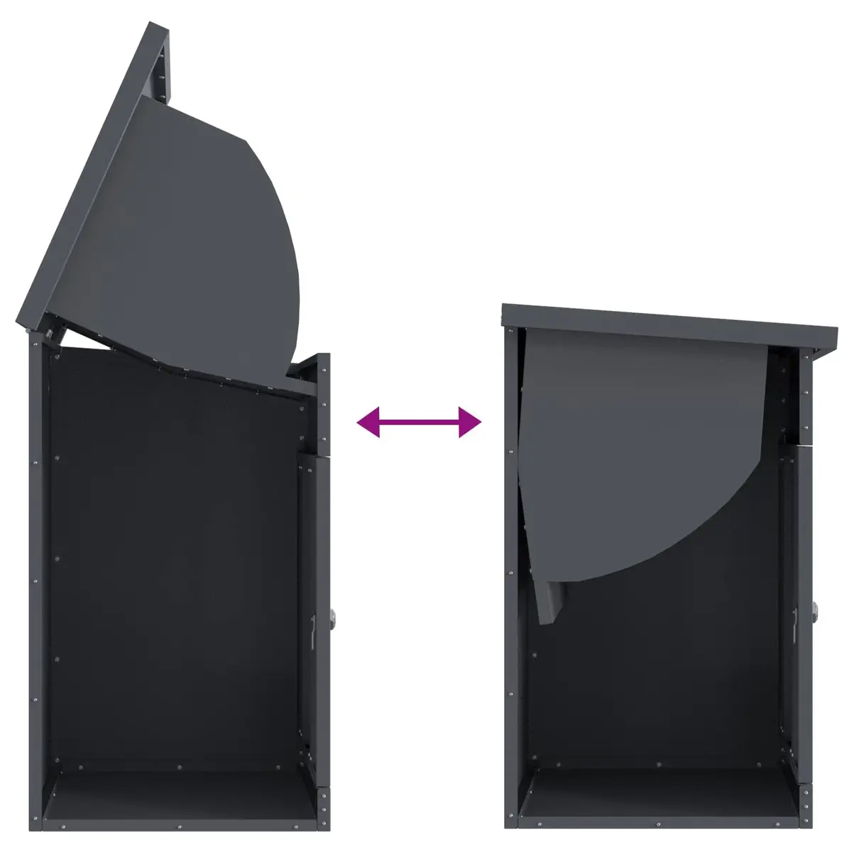 Weatherproof Steel Parcel Drop Box with Secure Lock
