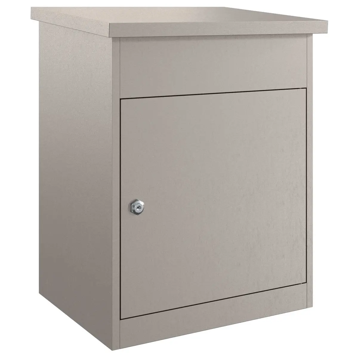 Parcel Drop Box Steel 47.5x38x59cm Brown