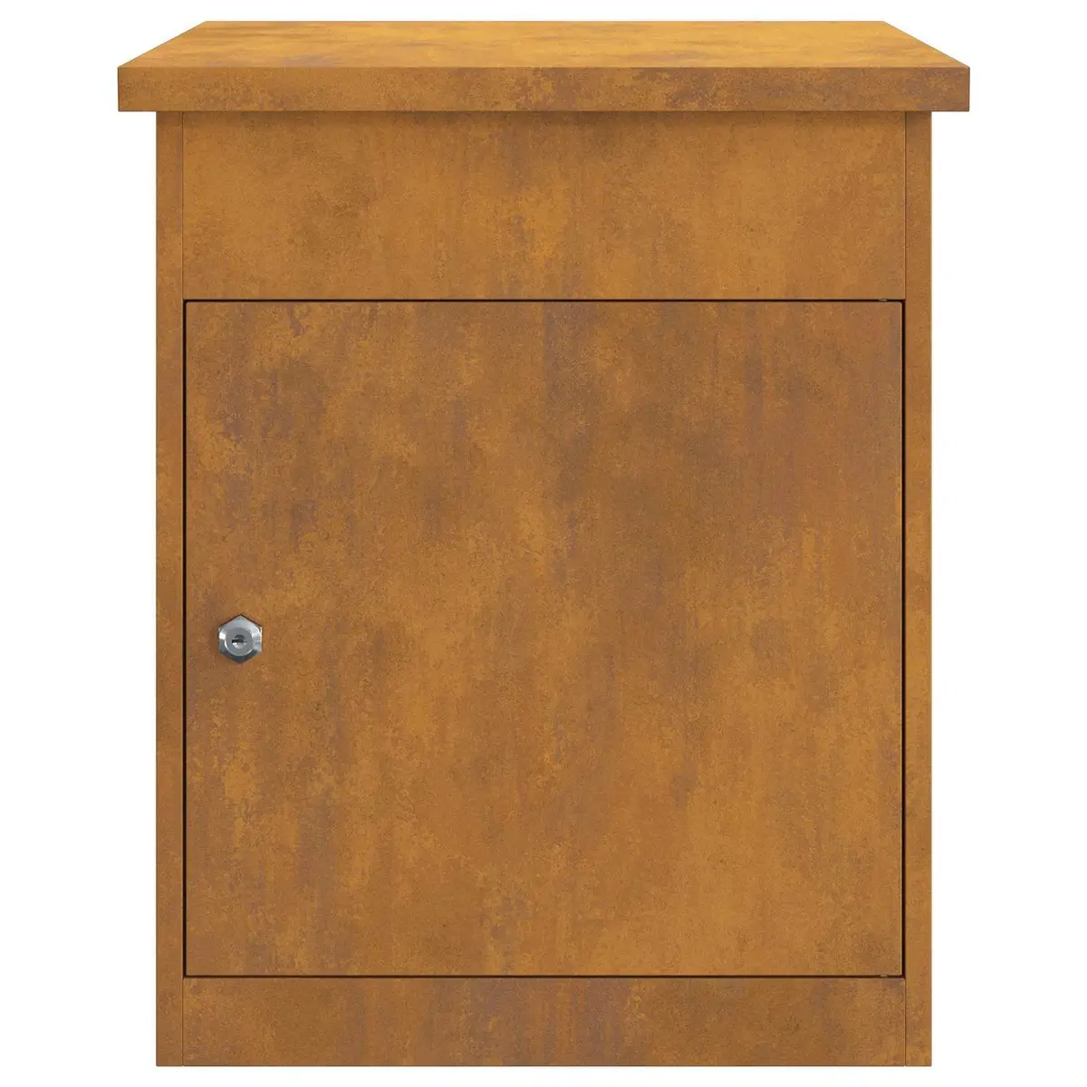 Parcel Drop Box Steel 47.5x38x59cm Brown