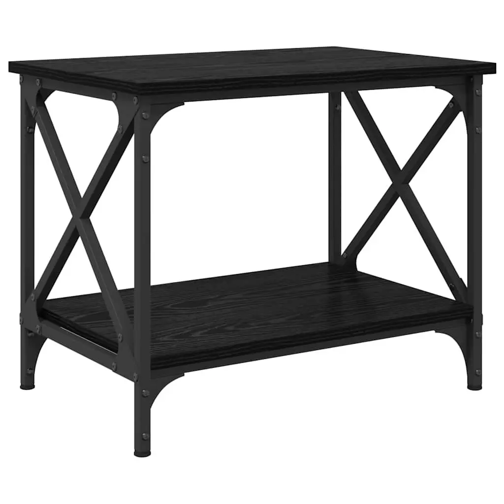 Coffee Table Engineered Wood 55cm Black Oak