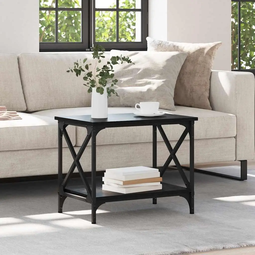 Coffee Table Engineered Wood 55cm Black Oak