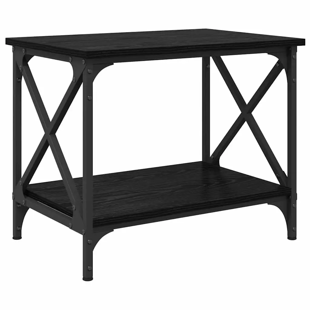 Coffee Table Engineered Wood 55cm Black Oak