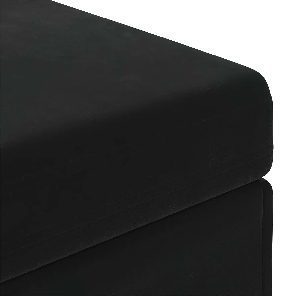 Backless Black Velvet Bar Stool for Kitchens
