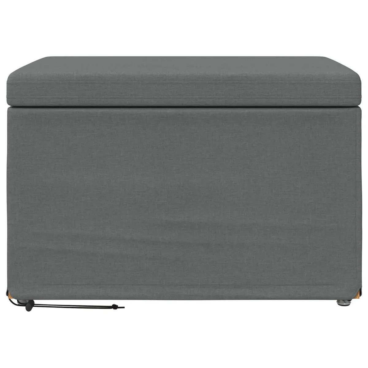 Grey Backless Bar Stool with Soft Cushion