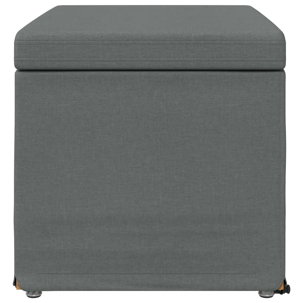 Grey Backless Bar Stool with Soft Cushion