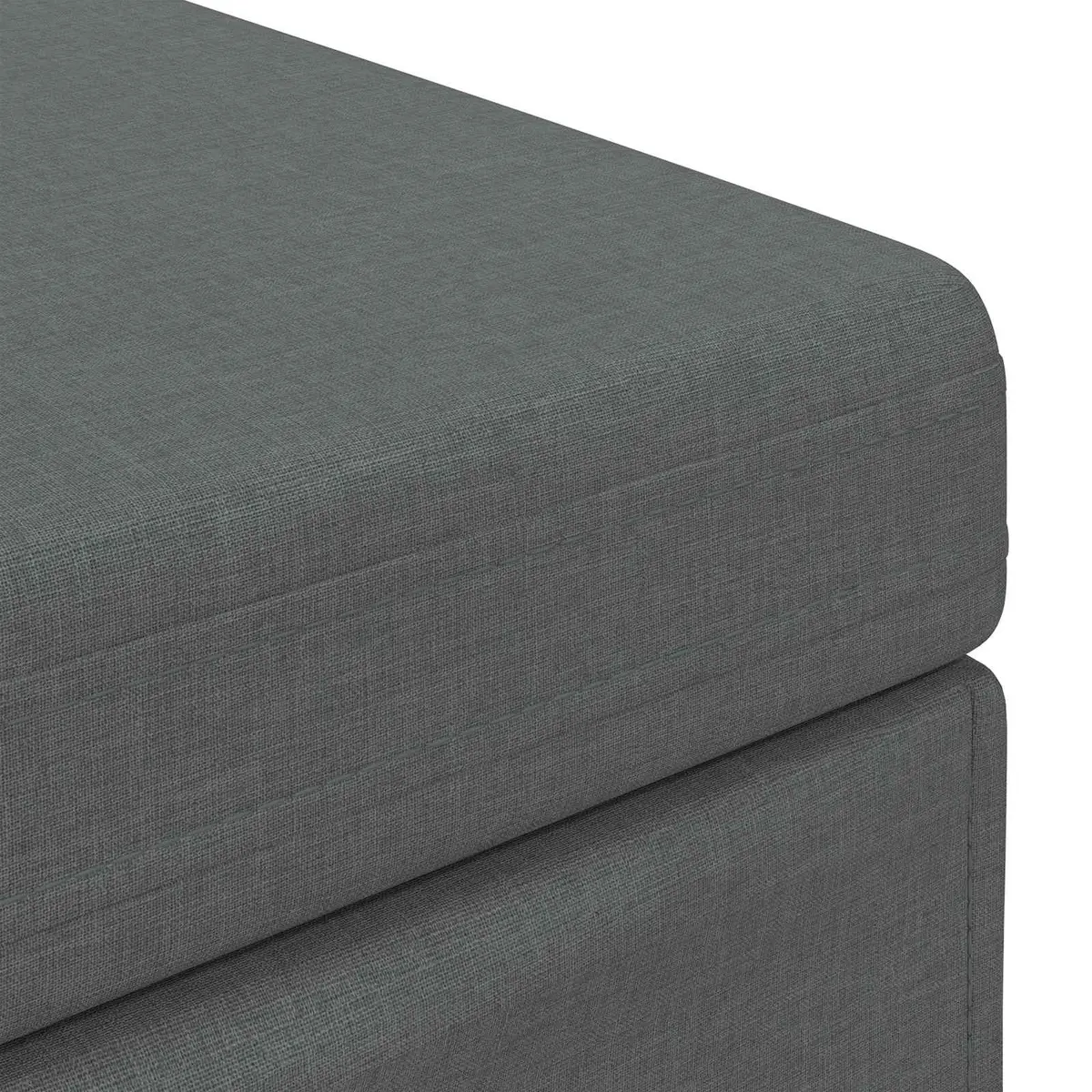 Grey Backless Bar Stool with Soft Cushion