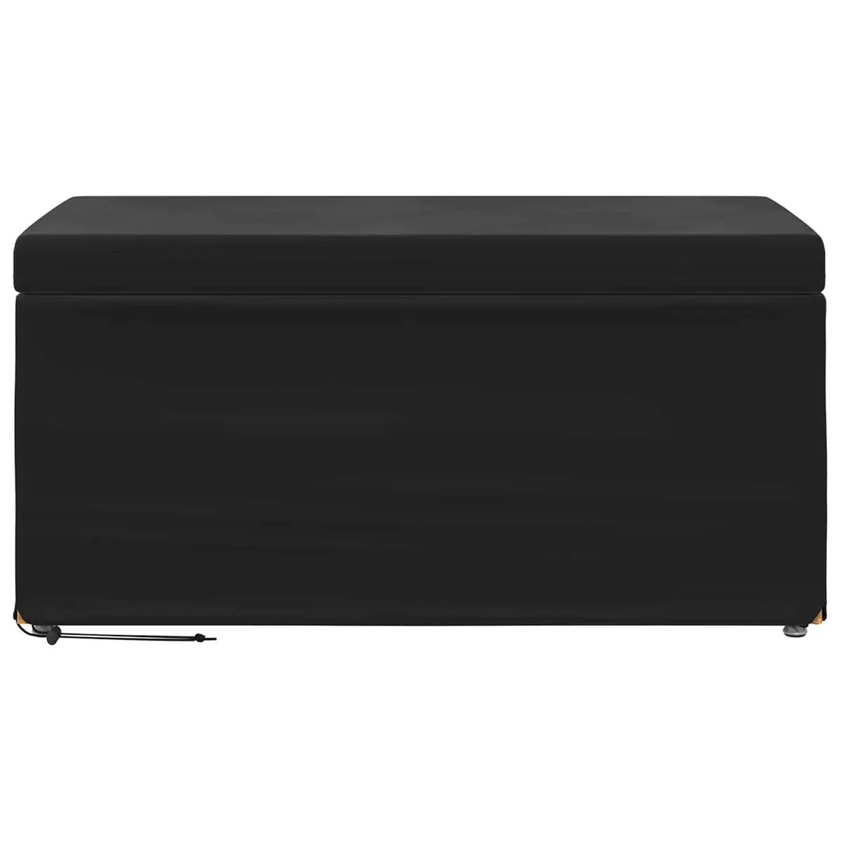 Black Velvet Backless Bar Stool for Dining